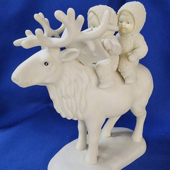 Dept 56 Snowbabies RETIRED 2001"A Journey For Two"Caribou #68881